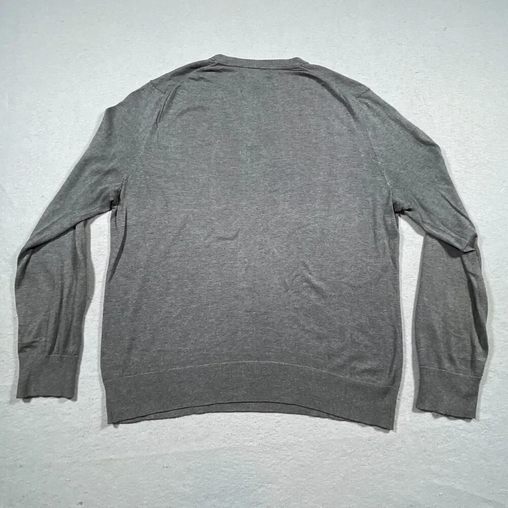 Banana Republic‎ Sweater Men's L Luxury Blend Cashmere Silk Long Sleeve V Neck